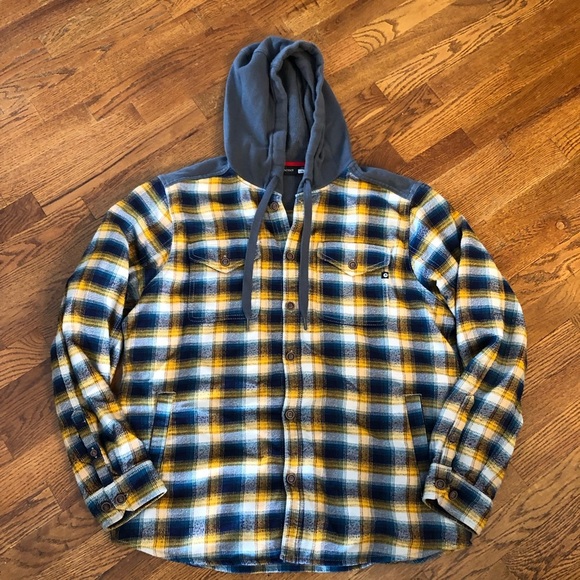 Marmot Other - Marmot hooded flannel jacket shirt